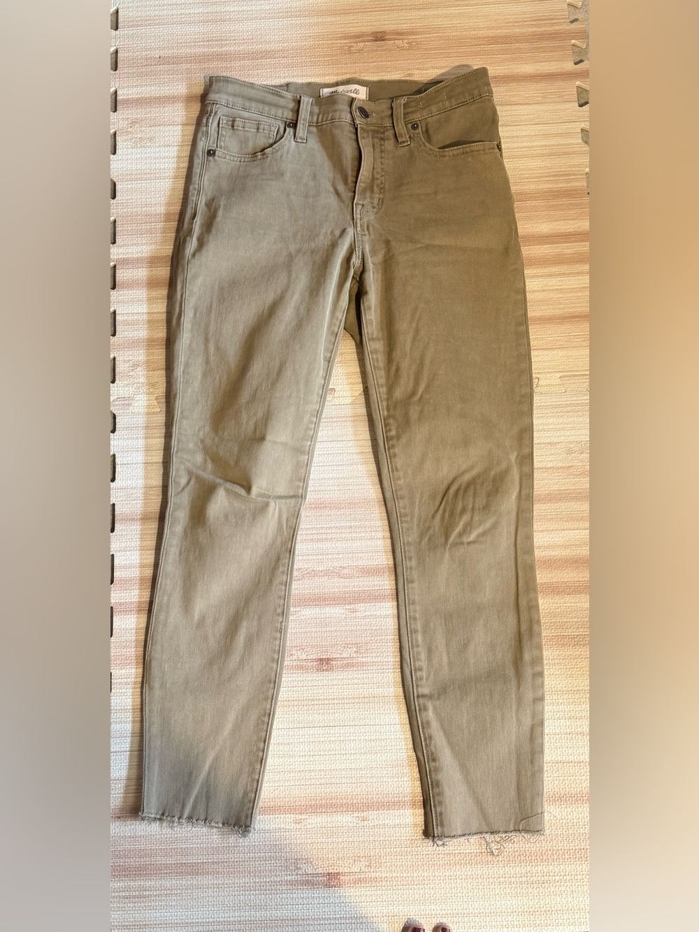 Madewell Women’s High Riser skinny skinny Jeans in Olive